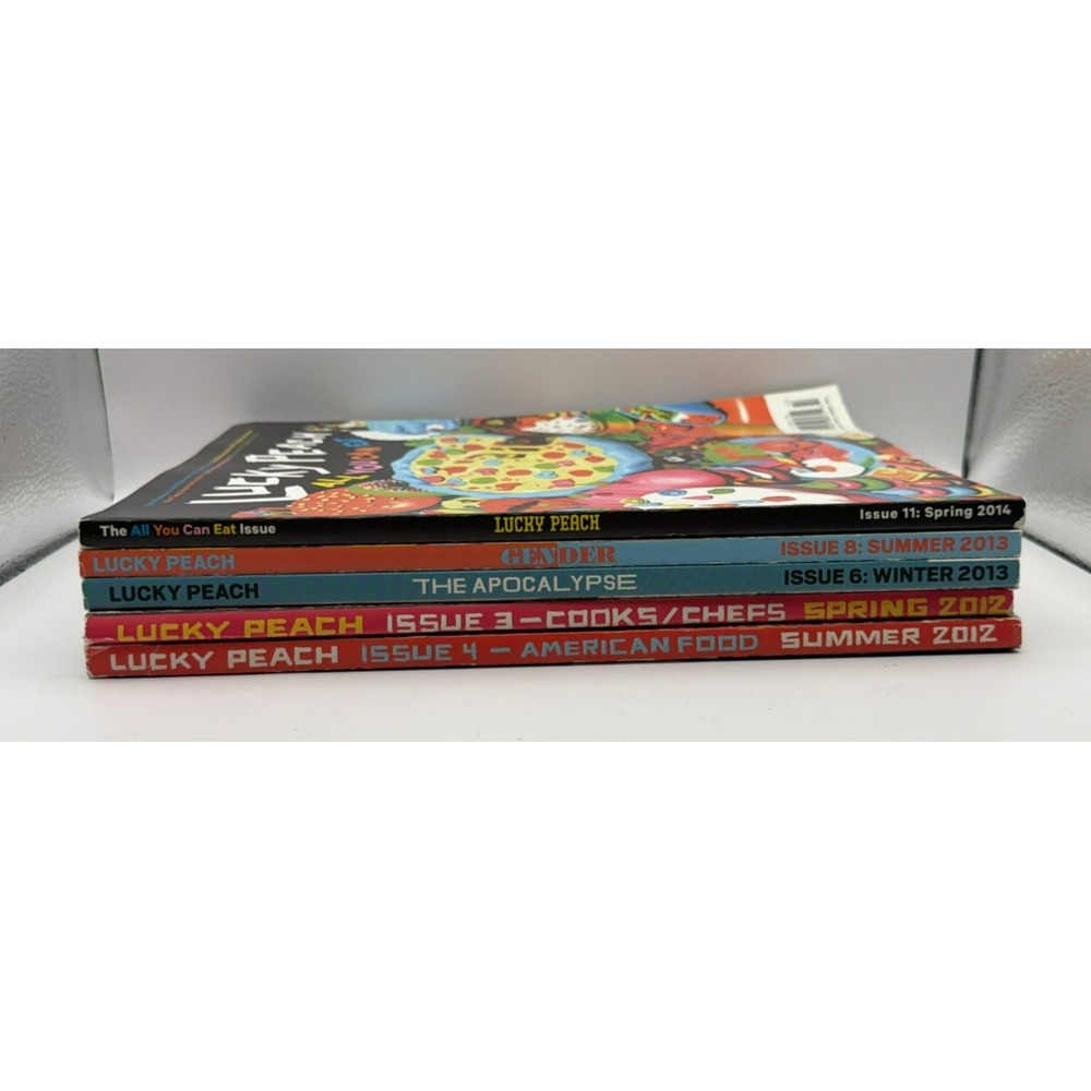 Lucky Peach Magazine Lot 5 Issues 3 4 6 8 11 David Chang Food Journal